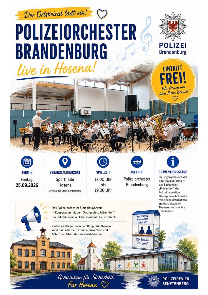 Polizeiorchester Brandenburg – Live in Hosena